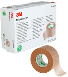 3M Micropore ragtapasz 2, 5cm x 9, 1m, testszínű
