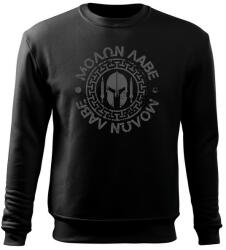 DRAGOWA Hanorac bărbati Molon Labe, negru 300g/m2