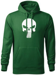 DRAGOWA hanorac barbati cu gulgă punisher, verde 320g / m2