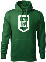 DRAGOWA hanorac barbati cu gulgă army boy, verde 320g / m2