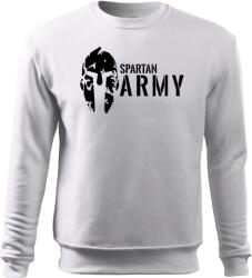 DRAGOWA Hanorac bărbati spartan army, alb 300g/m2