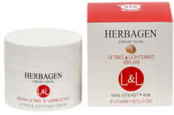 Herbagen Crema lifting și luminozitate cu extract de melc L&L, 50g, Herbagen Crema antirid contur ochi