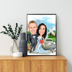 3gifts Caricatura Just Married - 3gifts - 230,00 RON