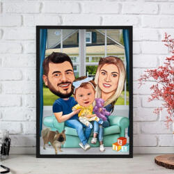 3gifts Caricatura Familie - 3gifts - 250,00 RON