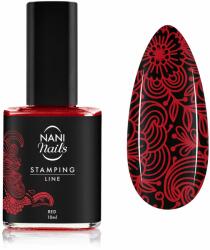 Naní körömnyomda lakk 10 ml - Red