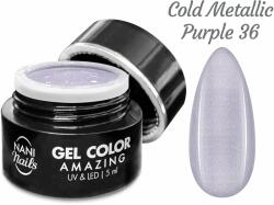 NANI Amazing Line UV zselé 5 ml - Cold Metallic Purple