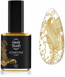 Naní körömnyomda lakk 10 ml - Gold
