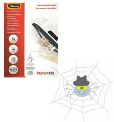 Fellowes Lamináló fólia, A5, 125 mikron, fényes, 25 db/doboz, Fellowes® - spidershop