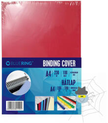 Bluering Hátlap, A4, 230 g. bőrhatású 100 db/csomag, Bluering® piros - spidershop