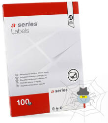 A-series Etikett címke, 48, 5x25, 4mm, 100 lap, 40 címke/lap A-Series