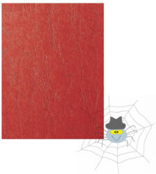 Fornax Hátlap, A4, 250 g. matt bőrhatású 100 db/csomag, Fornax, piros - spidershop