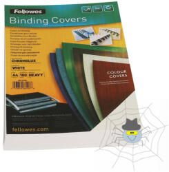 Fellowes Hátlap, A4, 250 g, fényes 100 db/csomag, Fellowes® ChromoLux, fehér