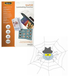 Fellowes Lamináló fólia, A4, 80 mikron, fényes, 25 db/doboz, Admire Easyfold Fellowes® - spidershop
