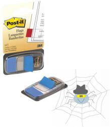 3M Jelölőcímke 25, 4x43, 2mm, 50lap műanyag, 3M 680-2 kék - spidershop