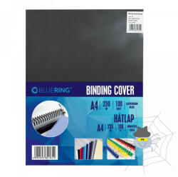 Bluering Hátlap, A4, 230 g. bőrhatású 100 db/csomag, Bluering® fekete - spidershop