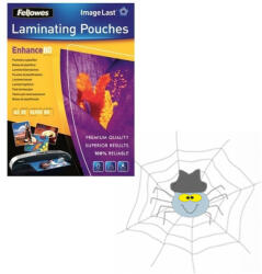 Fellowes Lamináló fólia, A3, 80 mikron, fényes, 25 db/doboz, Fellowes® - spidershop