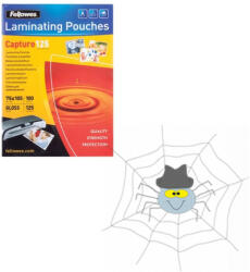 Fellowes Lamináló fólia, 75x105mm, 125 mikron, fényes, 100 db/doboz, Fellowes®