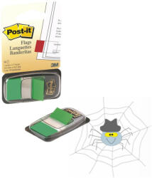 3M Jelölőcímke 25, 4x43, 2mm, 50lap műanyag, 3M 680-3 zöld - spidershop
