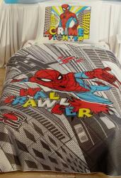 TAC ® Set dormit 3 piese, bumbac 100% ranforce, 1 persoana, Tac Spiderman