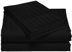 Pucioasa Cearceaf de pat damasc 240x260cm, negru