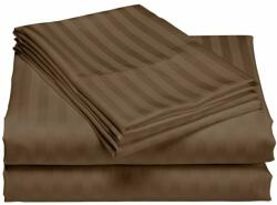 Pucioasa Cearceaf de pat damasc 240x260cm, maro inchis