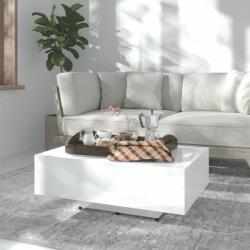 vidaXL Măsuță de cafea, alb extralucios, 85x55x31 cm, PAL (803386) Masa de cafea