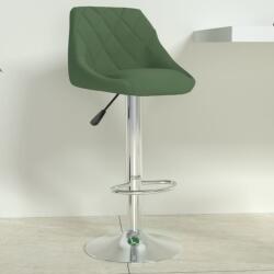 vidaXL Scaun de bar, verde închis, catifea (335297)