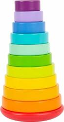 Legler montessori torony - szivárvány színű fajáték - L11794 (L11794)