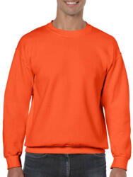 Gildan Uniszex Pulóver Hosszú ujjú Gildan Heavy Blend Adult Crewneck Sweat - M, Narancssárga