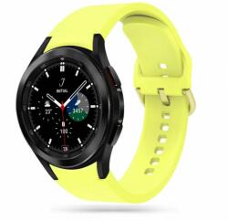 Samsung Galaxy Watch 4 (40 / 42 / 44 / 46 mm) okosóra szíj - sárga szilikon szíj