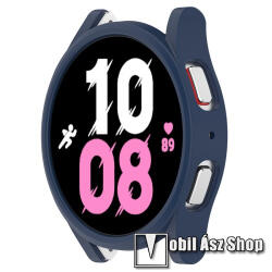 Okosóra műanyag védő tok / keret - ÉJKÉK - SAMSUNG Galaxy Watch4 44mm (SM-R870) / Watch5 44mm (SM-R915F)