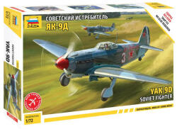 Zvezda YAK-9 Soviet fighter 1: 72 makett repülő (7313) (7313)