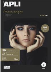 APLI Fotópapír, tintasugaras, A4, 200 g, fényes, APLI Photo bright (LEAA12239) - pencart