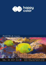 Happy Color Papírtömb pasztellhez 160 g/m2 A4 24 lap 3 szín (14-016441)