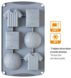 Decora Forma Silicon Fotbal 3 modele, 6 cavitati (9260406)