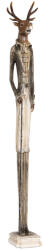 Clayre & Eef Figurina Ren polirasina alb gri 12x12x92 cm (4PR0045)