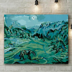 Pictorul Fericit The Dolomite (The Croci - Dolomite Landscape) - Pictură pe numere