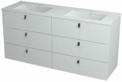 SAPHO MITRA mosdótartó szekrény 6 fiókos mosdóval (2XMT0811601-150)