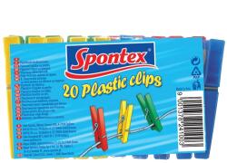 Spontex Műanyag ruhacsipesz - 20 db
