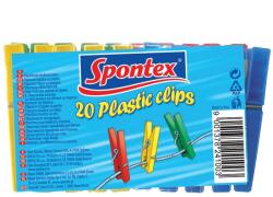 Spontex Műanyag ruhacsipesz 20db - paper-trade