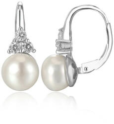 Beneto Cercei de lux din argint cu perle reale de apă dulce AGUC2251P 0, 8 cm