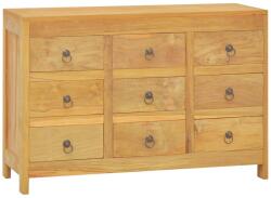 vidaXL Comodă cu sertare, 80x30x55 cm, lemn masiv tec (340739) Comoda