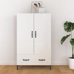 vidaXL Dulap înalt, alb extralucios, 70x31x115 cm, lemn prelucrat (812543) Comoda