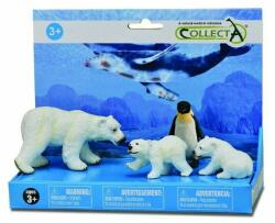 CollectA - Set 4 figurine pictate manual Ursi polari si pinguin (COL84068LPP)
