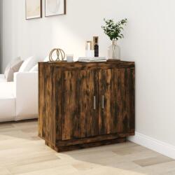 vidaXL Servantă, stejar fumuriu, 80x40x75 cm, lemn prelucrat (817234) Comoda