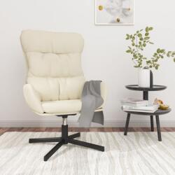 vidaXL Scaun de relaxare, crem, piele ecologică (341188)