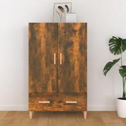 vidaXL Dulap înalt, stejar fumuriu, 70x31x115 cm, lemn prelucrat (817471) Comoda