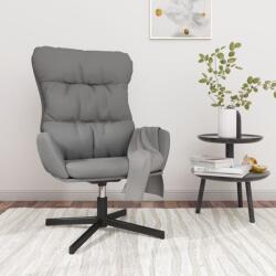 vidaXL Scaun de relaxare, gri antracit, piele ecologică (341190)