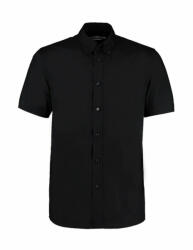 Kustom Kit Férfi rövid ujjú Ing Kustom Kit Classic Fit Workforce Shirt XL, Fekete