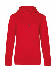 B&C Collection Női kapucnis hosszú ujjú pulóver B and C QUEEN Hooded /women XS, Piros